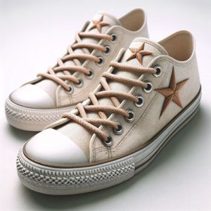 Star shoes lace design for girl